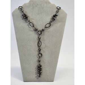 Name Brand Women's‎ Chrome Rhinestone Fashion Statement Necklace Jewelry Sparkle